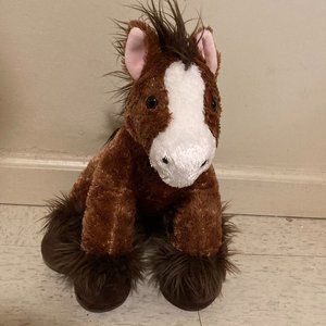 Build a Bear Workshop Plush Stuffed Clydesdale Horse/Pony Brown
